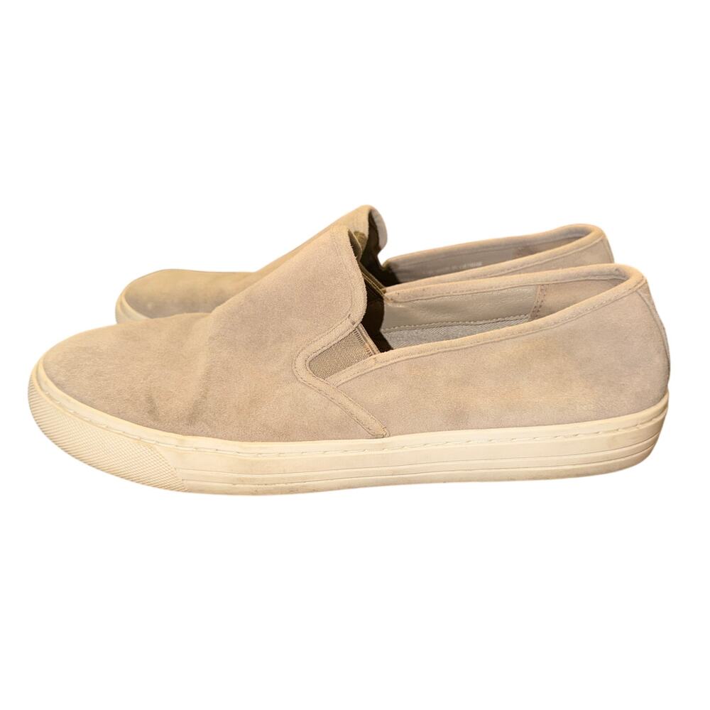 Tory Burch Jesse Slip On Sneakers Women's Size 7.5 M French Gray Suede Shoes